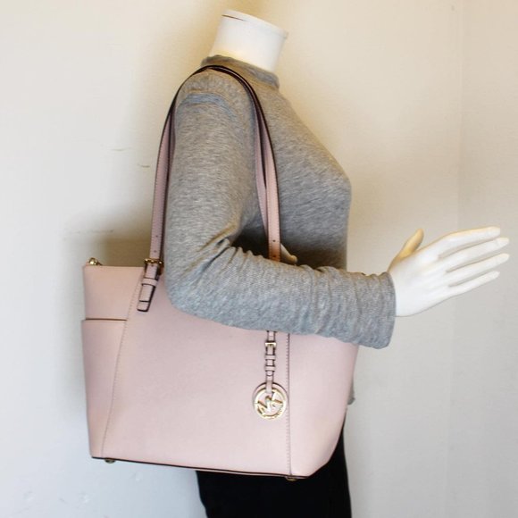 MICHAEL KORS #40067 Blush Pink Saffiano Leather Tote Bag - Picture 2 of 9
